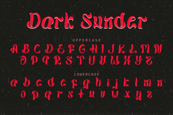 Dark Sunder FREE Font