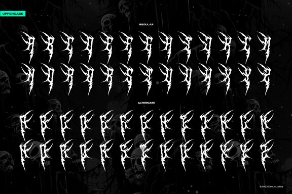 Darkpulse | Black Metal Font
