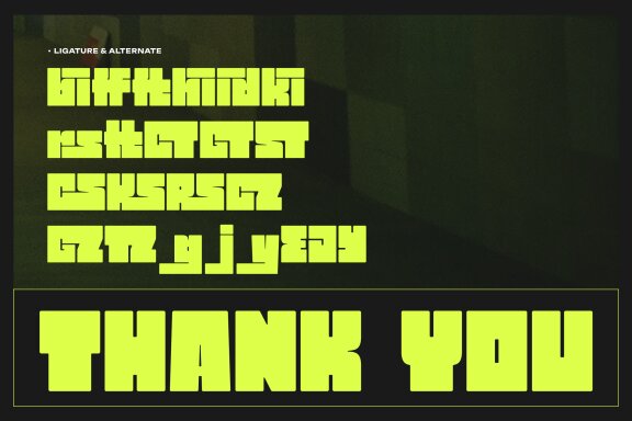 Mono Cubic | Chunky Bold Sans