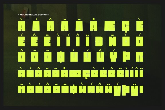 Mono Cubic | Chunky Bold Sans