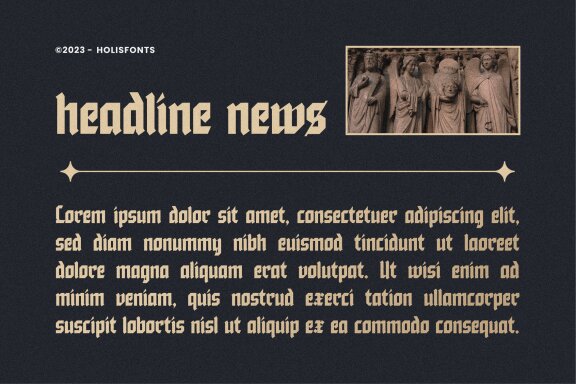 Aesteric Blackletter Gothic Font
