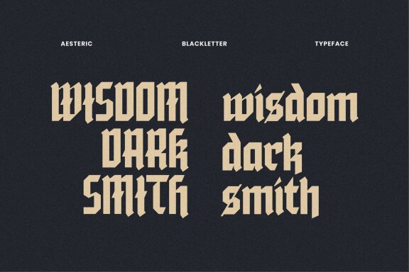 Aesteric Blackletter Gothic Font