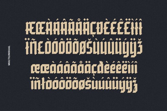 Aesteric Blackletter Gothic Font