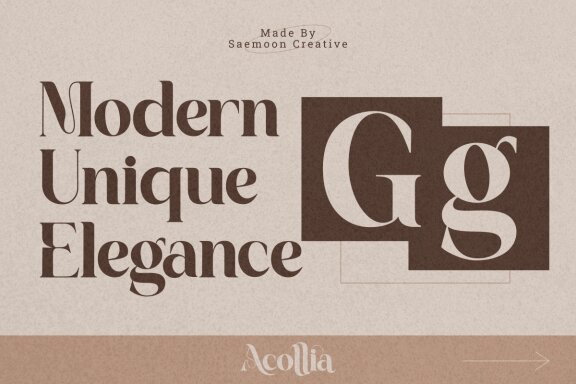 Acollia | Serif Display