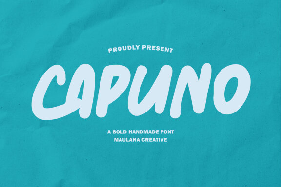 Capuno Bold Handmade Font