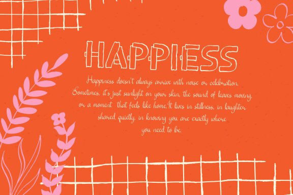 Petal Types | Fun Hand Drawn Font