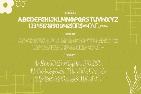 Petal Types | Fun Hand Drawn Font