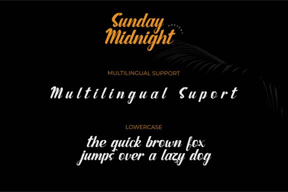 Sunday Midnight | Handwritten Script Font