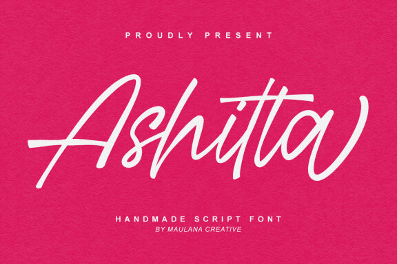 Ashitta Handmade Script Font