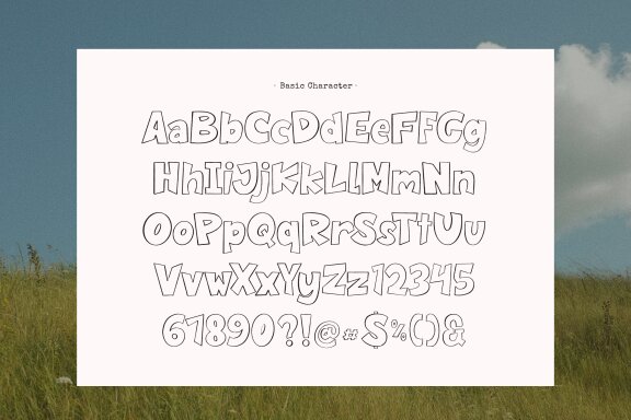 Path Note | Outline Bold Handwritten