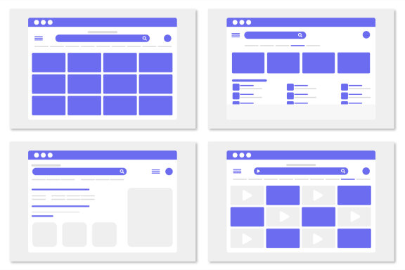 12 Search Engine Vector Illustration