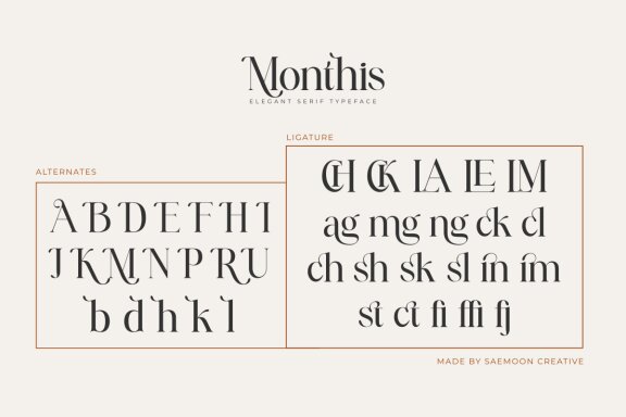 Monthis | Classic & Elegant Serif Display
