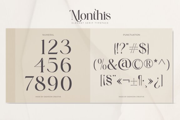 Monthis | Classic & Elegant Serif Display