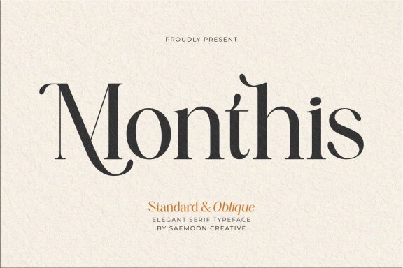 Monthis | Classic & Elegant Serif Display