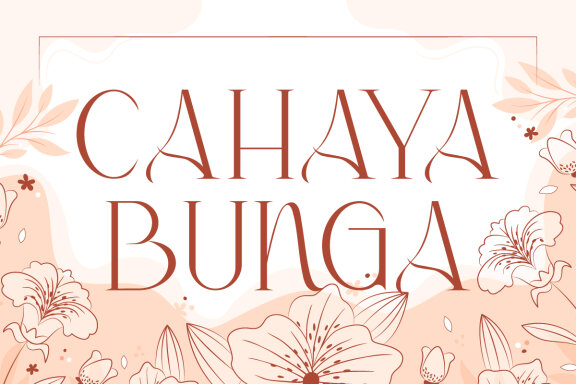 Cahaya Bunga FREE Font