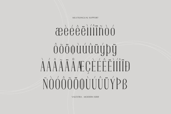 Valestra | Display Modern Serif