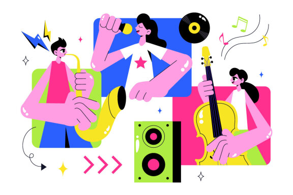 10 Virtual Concert Illustration
