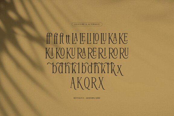 Reftoliya | Modern Serif Font