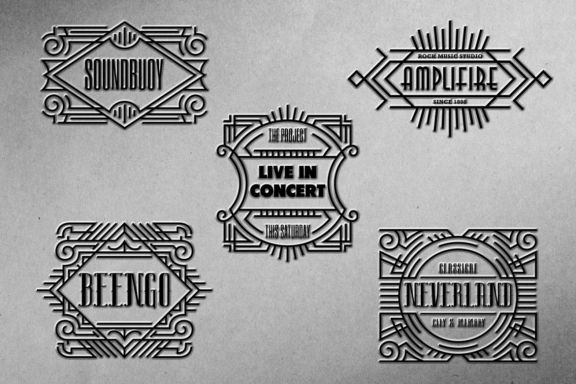 Art Deco - Vintage Badges Vol. II