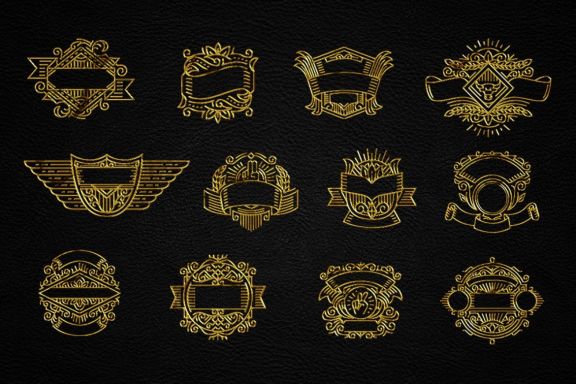 Art Deco - Vintage Badges Vol. III