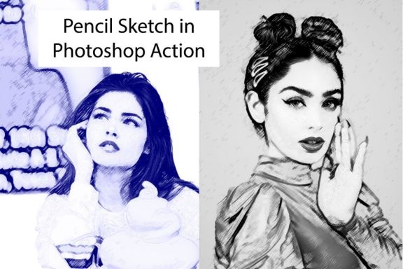 Pencil Sketch in Photoshop Action