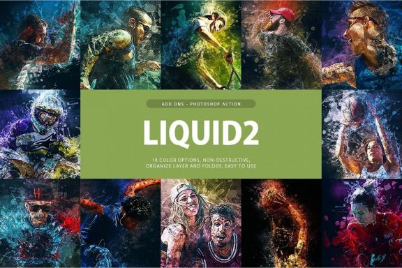 Liquid 2 Photoshop Action