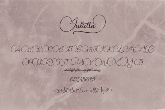 Julietta Script Font