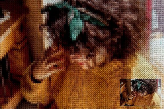 Knitting Photoshop Action