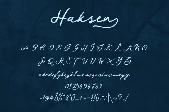 Haksen Script Font