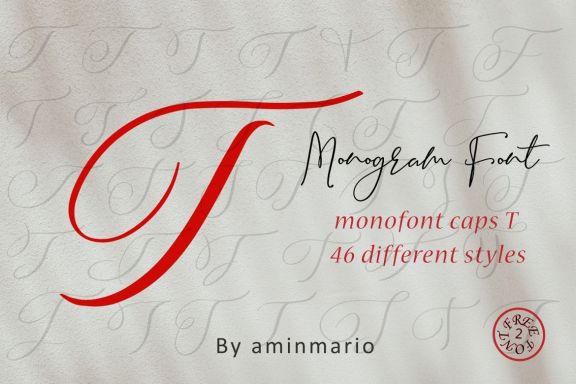 MONOGRAM T | Monofont caps T