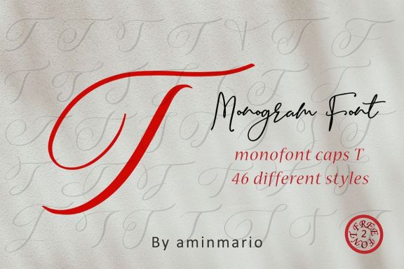 MONOGRAM T | Monofont caps T