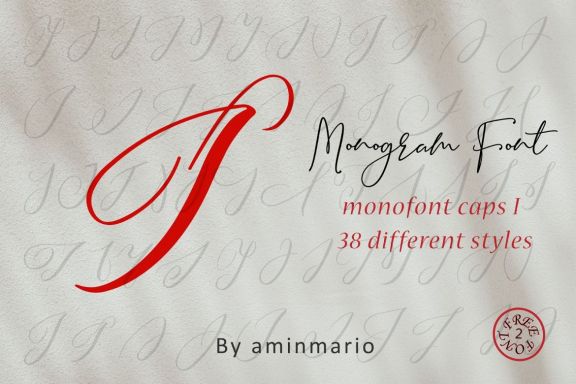 MONOGRAM I - Monofont caps I