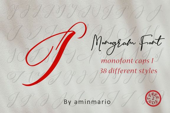 MONOGRAM I - Monofont caps I