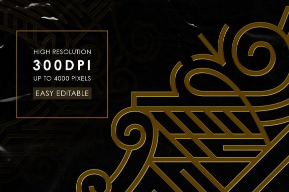Art Deco Vintage Badges Vol. IV