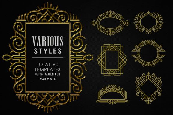 Art Deco Vintage Badges Vol. IV