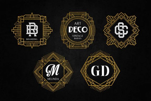 Art Deco Vintage Badges Vol. V