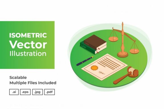 Isometric Vector Illustration Template Vol 3