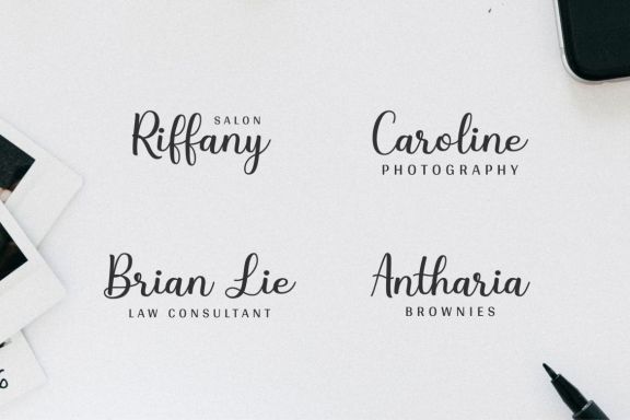 Steffany - Handwriting Font