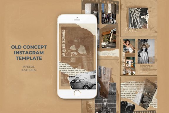 Old Concept Instagram Templates