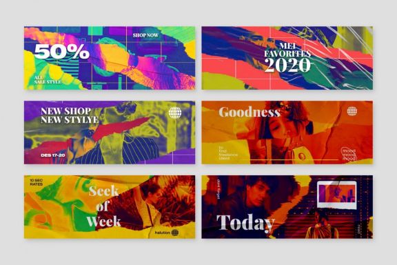Vibrant Facebook Cover Templates