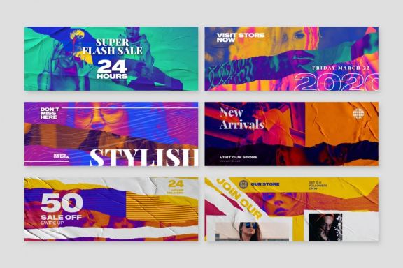 Vibrant Facebook Cover Templates