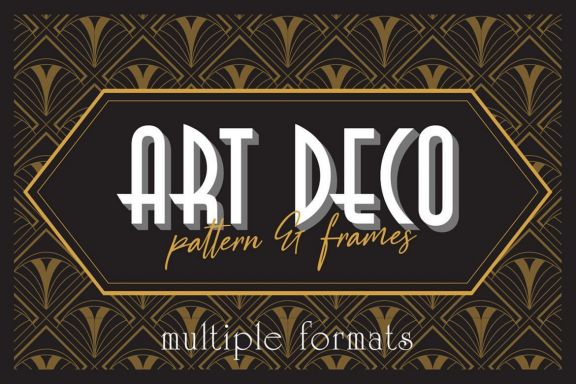 Art Deco Elegant Frame & Patterns