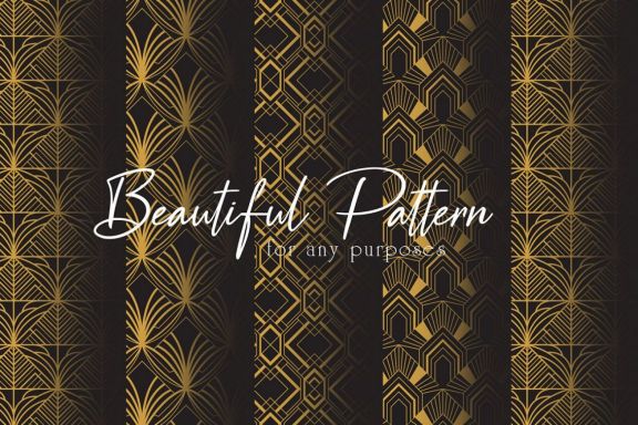 Art Deco Elegant Frame & Patterns
