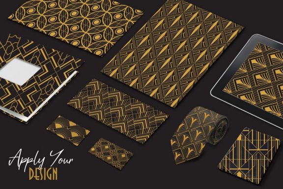Art Deco Elegant Frame & Patterns