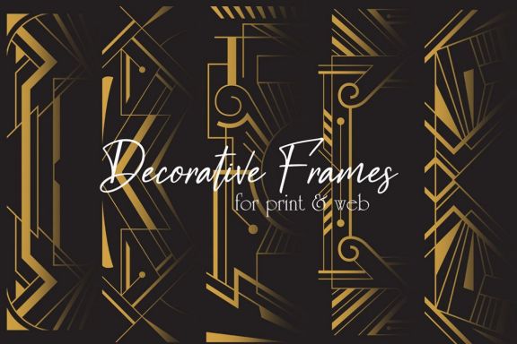 Art Deco Elegant Frame & Patterns