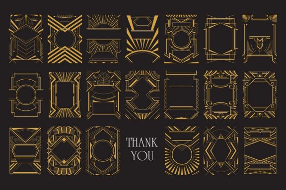 Art Deco Elegant Frame & Patterns