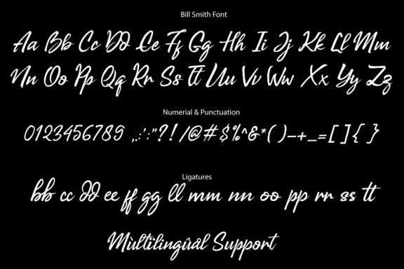 Bill Smith Handwritten Font