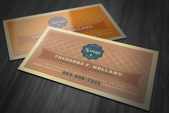 Retro Business Card Template