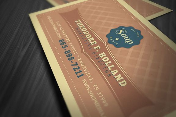 Retro Business Card Template