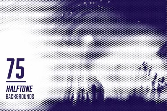 75 Halftone Backgrounds